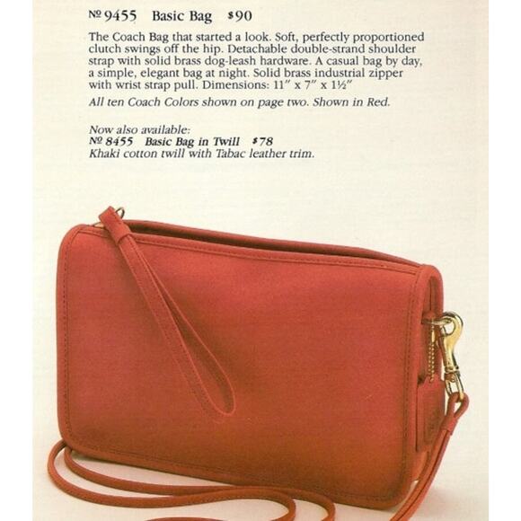 COACH Vintage NY Bone Leather BASIC BAG Clutch Wristlet (Shoulder Bag, XB) 9455 - Picture 2 of 16